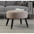 thumbnail image 1 of Convenience Concepts Designs4Comfort Mid Century Ottoman Stool in Tan Fabric, 1 of 3