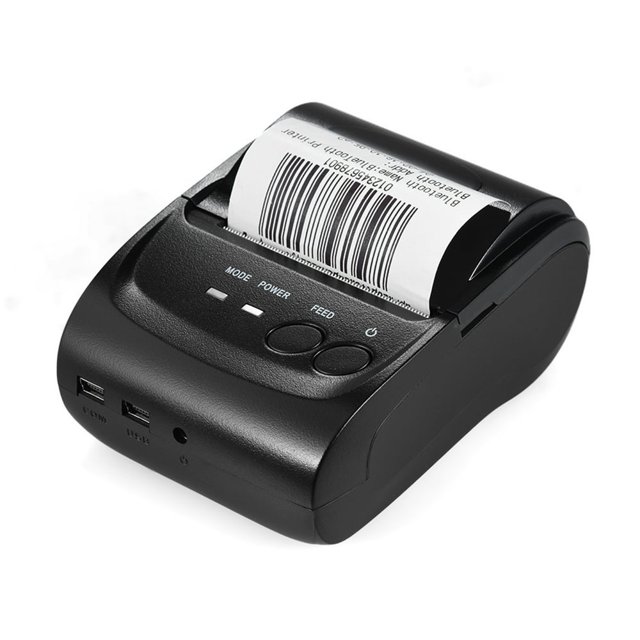 POS-5802DD Mini Portable Wireless USB Thermal Printer Receipt Ticket POS Printing for iOS Android Windows