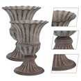 thumbnail image 3 of 2Pcs Decorative Graveyard Flower Pot Urn Planter Iron Flower Vase Exquisite Memorial Vase, 3 of 6