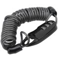 thumbnail image 2 of Bike Helmet Cable Lock, Anti Theft Password Lock 2.2x1.0in Steel Wire Lock Rope Easy To Carry Zinc Alloy  For Bicycle Black, 2 of 8