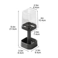 thumbnail image 2 of Toothbrush Center Toothbrush Cup Stainless Toothbrush Covered Toothbrush Stand Bathroom Toothbrush Cup Toothbrush Storage Lid Toothbrush Sink, 2 of 6