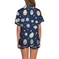thumbnail image 3 of GDREDA Ensemble de Sommeil pour Femmes Dames Mode Décontractée Lapin de Pâques Impression Numérique 3D Pyjama Court Combinaison de Pyjama Femmes Ensembles de Pyjama pyjamas Blanc,TTG, 3 of 4