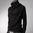 thumbnail image 3 of MesaSe Chic Hommes Heap Col à Manches Longues Pull Top Slim T-shirt, 3 of 8