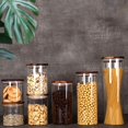 thumbnail image 3 of Borosilicate Glass Canister Airtight Kitchen Food Storage Jar Glass Storage Tank, 3 of 10