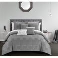 thumbnail image 1 of Chic Home BCS21113-US 6 Piece Jodee Comforter Set, Gray - King Size, 1 of 1