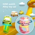thumbnail image 3 of Alloy Electronic Watch 1:62 Mini Cartoon Watch Toy Car Racer Gravity with Sound and Light Sensor RC Toy Gift for Kids Dropship - Orange, 3 of 6