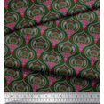 thumbnail image 3 of Soimoi Poly Georgette Fabric Moroccan Damask Fabric Prints By Yard 52 Inch Wide, 3 of 3