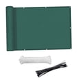 thumbnail image 2 of LOVIVER 2.7x9.84ft Balcony Privacy Screen Cover Includes 24Pcs Cable Ties Garden Privacy Dark Green, 2 of 8