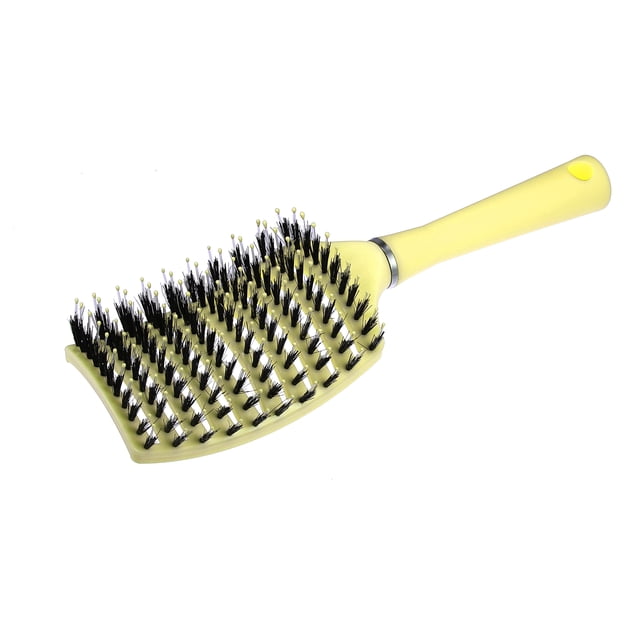 Unique Bargains Vent Detangling Brush with Detangling Pins Yellow