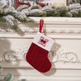 thumbnail image 1 of Vaidha Christmas Decorations Red Knitted Alphabet Embroidered Christmas Socks Colorful 26 Letter Gift Socks, 1 of 4