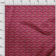 thumbnail image 2 of oneOone Cotton Silk Fabric Fish Block Print Fabric By The Yard 42 Inch Wide, 2 of 4