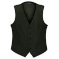 thumbnail image 1 of gioberti Gilet de Costume Formel pour Hommes, Olive, Moyen, 1 of 5