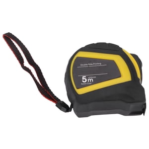 Steel Tape Measure, 1mm Accuracy Steel Tape Measure Self-Locking Black Orange Auto Lock Tape Measure ABS  For Woodworking