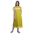thumbnail image 1 of Moomaya Chemise de Nuit d'Allaitement à Col Rond Imprimée pour Femmes en Coton, 1 of 6