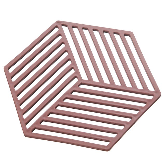 CAROOTU Hexagonal Table Insulation Pad Multifunctional Heat-Resistant Non-Slip Coasters for Home Kitchen Restaurant