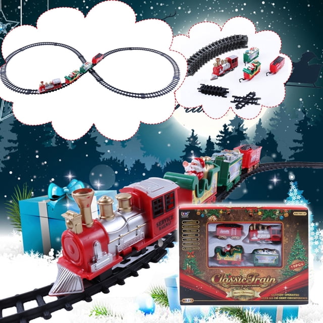 Toy Train Set Christmas Train Set Railway Tracks Battery Operated Toys Christmas Train Gift For Kid