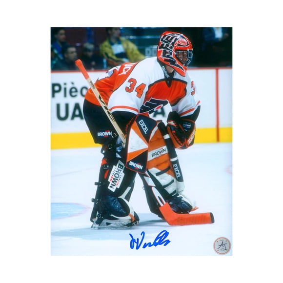 John Vanbiesbrouck Signed Philadelphia Flyers Goalie 8x10 Photo