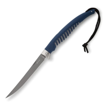 Buck 220 Silver Creek Folding Fillet Knife – Titanium-Coated 420J2 Blade, Anti-Slip Grip, Safety Guard – Corrosion-Resistant, Lifetime Warranty