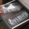 thumbnail image 3 of Binwennn Storage with Wheels Drawer Transparent Wire Storage With Accessories Compartment Desk Accessories With Cover, 3 of 8