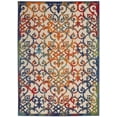 thumbnail image 1 of HomeRoots Tapis d'Intérieur et d'Extérieur Coloré Arc-en-Ciel, 4 Pieds x 6 Pieds, Résistant aux Taches, Motifs Texturés, 1 of 1
