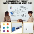 thumbnail image 4 of Magnetic Glass Whiteboard - 24"x18" (60x45cm) White Frameless Dry Erase Board - Ultra-Clear Tempered Glass with 4 Mounting Holes for Office/School/Home (1 Unit), 4 of 7