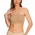 thumbnail image 1 of Eyewear Storage 38hh Strapless Bra Womens Non Padded Bandeau Bra Wire Strapless Convertible Bralettes Basic Layer Top Bra, 1 of 9