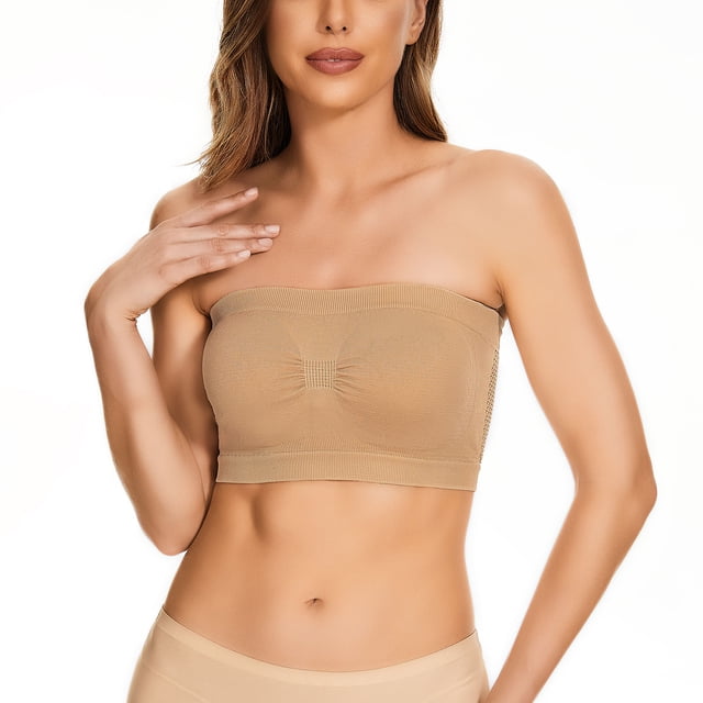 Eyewear Storage 38hh Strapless Bra Womens Non Padded Bandeau Bra Wire Strapless Convertible Bralettes Basic Layer Top Bra