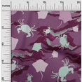 thumbnail image 2 of oneOone Tissu en Coton Flex Violet pour Robe de Mer Tissu Imprimé au Mètre 40 Pouces de Large, 2 of 4