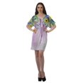 thumbnail image 2 of Moomaya Robes Décontractées pour Femmes Courtes Imprimées Robe Fluide à Col en V pour Femmes Grande Taille, 2 of 6