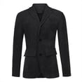 thumbnail image 3 of Mens New England Solid Color High Quality Casual Corduroy Single Breasted Suit, 3 of 8