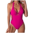 thumbnail image 1 of Women's Solid Color Stylish Swimsuit With Steel Chest Pad - For Daily Wear And Mountain Trips, 1 of 6