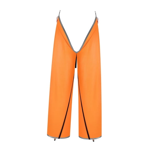 yingyy Waterproof Rain Pants for Men Women Lightweight Over Pants Rain Hiking Pants Orange Orange 101CM