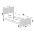 thumbnail image 4 of Madison Twin XL Wood Foundation Bed with Matching Footboard in White, 4 of 5