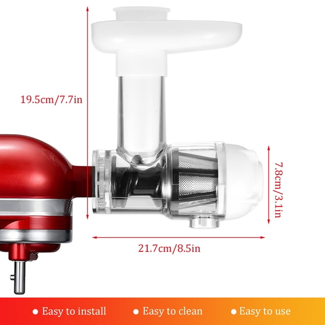 Juicer Attachment Accessories Reusable Juice Extractor Spare Parts Fruit Vegetable Food Grinder Kitchen Tools Stainless Steel White