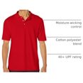 thumbnail image 4 of Hanes Polo X-Temp FreshIQ pour Hommes, TG, Rouge Foncé, 4 of 7