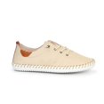 thumbnail image 3 of Lunar Womens St Ives Leather Plimsolls, 3 of 6