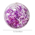 thumbnail image 3 of PVC Inflatable Beach Balls Glitter Transparent Beach Balls Water Play Toy Outdoor Floating Sports Balls, 3 of 9