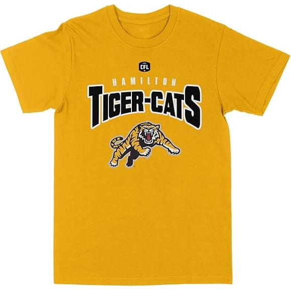 CFL Hamilton Tiger Cats Arc Gold 2X-Large T-Shirt