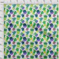 thumbnail image 4 of oneOone Velvet Green Fabric Cactus Craft Projects Decor Fabric Printed By The Yard 58 Inch Wide, 4 of 5