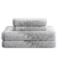 thumbnail image 3 of Holiday Time Grey/White 100% Cotton 4-Piece Jacquard Towel Set, 3 of 3