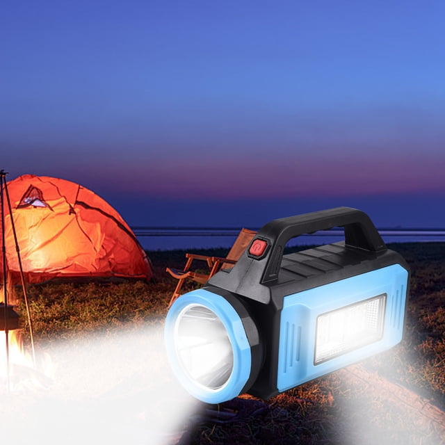 Yhmxh Camping Essentials Travel Essentials Camping Gear Solar Rechargeable Handheld Spotlight Flashlight, Super Bright Flashlight For Emergencies, Searchlight Spotlight, Flashlight Camping Lantern