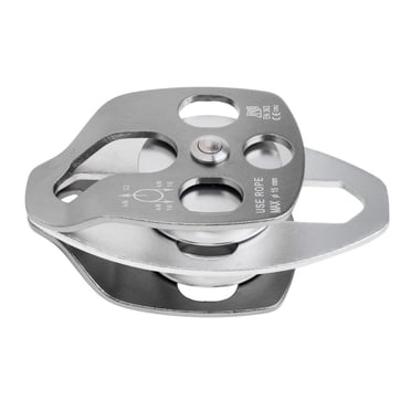 32KN Double Sheaves Mobile Pulley For Hauling System Climbing Dragging Arborist carabiner - Gray