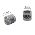 thumbnail image 1 of 100pcs Identify Dove Rings Aluminium Plasitc Leg Finch Number Training Rings Pigeons Bands, 1 of 7