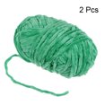 thumbnail image 3 of Unique Bargains 2 Pelotes Fil Velours Fil Chenille 87,49 Verges Polyester Fil Doux pour Couverture 2 Pcs Vert Foncé, 3 of 7
