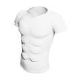 thumbnail image 1 of Decodeary Muscle Enhancer Shirt Padded Bodybuilder Suit For Men Looking Instantly Fit And For Long Time . Padded Muscle Shirt White S, 1 of 6