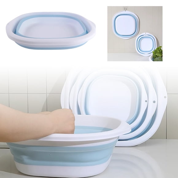 Plastic Foldable Portable Wash Basin for Camping Travel Picnic Outdoor Adventures Space Saving Lightweight