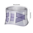 thumbnail image 3 of Back Support Belt Adjustable Steel Plates | 4 Reinforced Spring Splints | Breathable Polyester Material | Posture Corrector | Relieves Back Pain | Waist Brace | 90x15cm | 1 PC | Black or Purple, 3 of 6