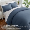thumbnail image 2 of Bare Home Housse de Couette Sablée - Ultra Douce - Premium 1800 Collection - Ensemble 3 Pcs - Très Grand, Bering Sea, 2 of 8