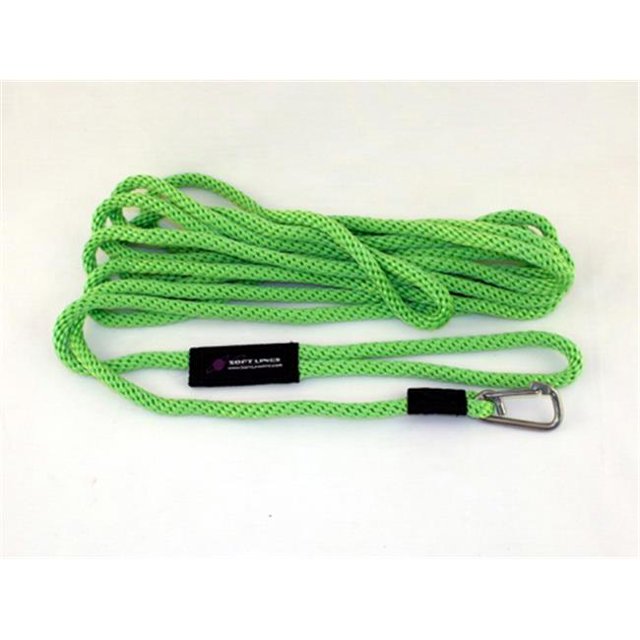 Soft Lines Floating Dog Swim Snap Leashes 0.37 In. Diameter By 40 Ft. - Lime Green