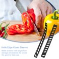 thumbnail image 4 of Unique Bargains 10Pack Knife Edge Guards Blade Protector Plastic Knife Edge Cover Sleeves, Black, 4 of 7